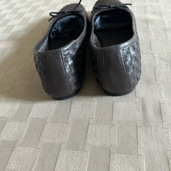 Freda Salvador Jada Square Toe Ballet Flats in Handwoven Leather in Espresso - Picture 7 of 15